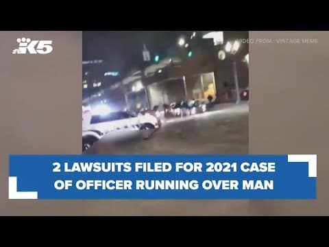 2 lawsuits filed after 2021 incident where Tacoma officer drove over man at street race