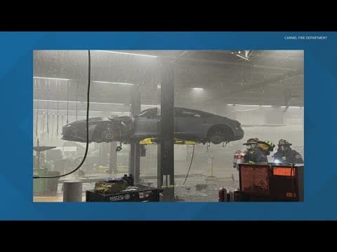 Carmel Fire Department responds to electric vehicle fire