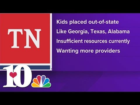 Hundreds of Tennessee foster children placed out of state due to insufficient resources at DCS
