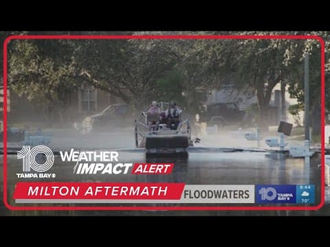 Water rescues continue after Hurricane Milton