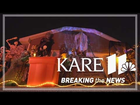 'Mr. Halloween' aims to scare up 1,000 pounds of food donations with Farmington display