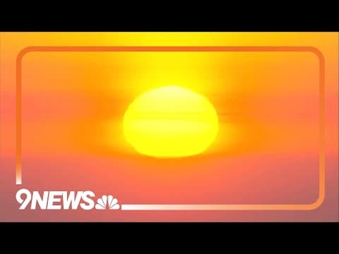 Orange 'Lion King' sunrise east of Denver area