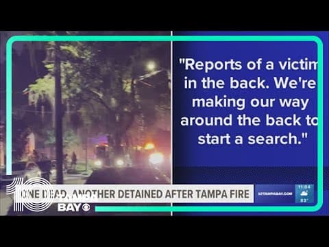 Police investigating Tampa house fire that left a man dead