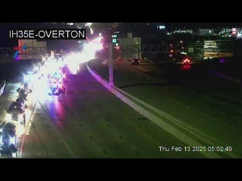 Crash shuts down I-35E northbound in Dallas