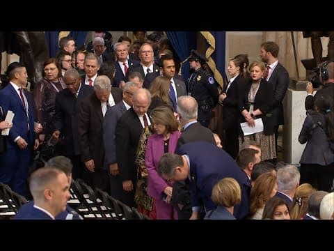 Political leaders arrive on Capitol Hill for Donald Trump's second presidential inauguration