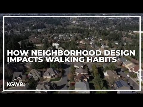 Research shows neighborhood design influences walking habits