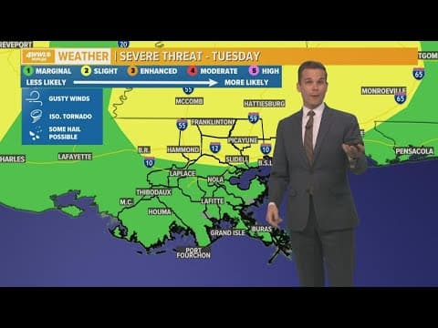 New Orleans Weather: Rain chances increase with cold front on the way