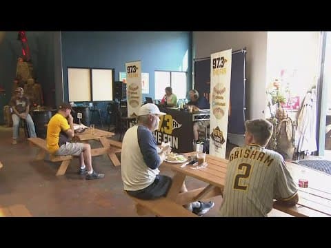 Padres fans get ready to cheer team on in Game one of Wild Card series