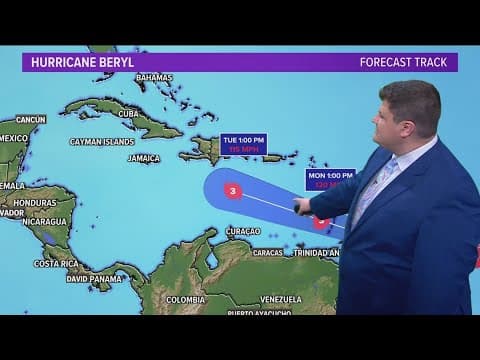 Hurricane Beryl: Tracking the storm and its timeline
