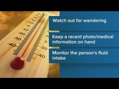 Tips for caregivers protecting elderly during high temperatures