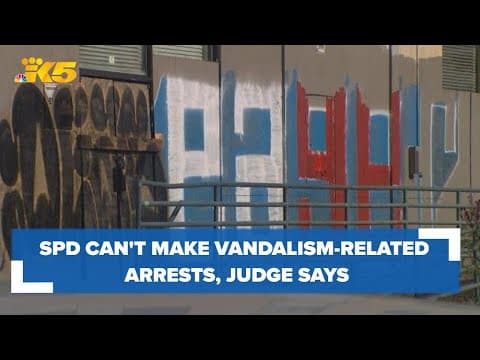 Seattle police can't make vandalism-related arrests, federal judge says