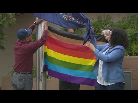 Pride flags rise above San Diego County school district offices