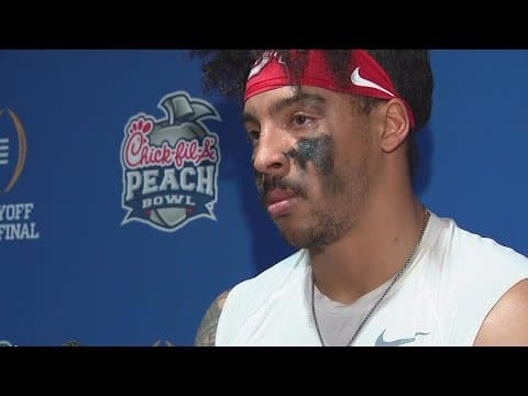 Steele Chambers Peach Bowl postgame interview | Ohio State-Georgia Peach Bowl