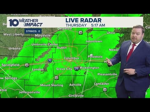 Columbus, Ohio weather forecast for April 10, 2025 | Rain showers this morning, but clearing out