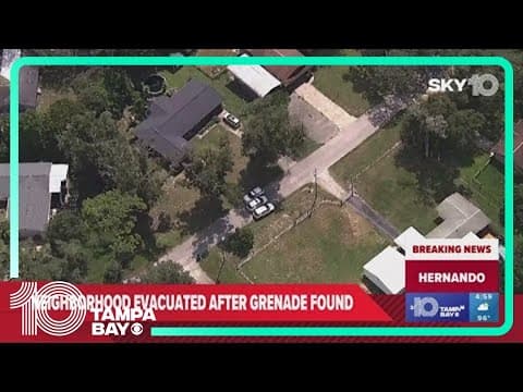 Possible live hand grenade that prompted bomb squad response removed