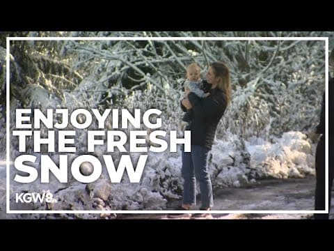 Western Oregon’s higher elevations see helping of fresh snow overnight