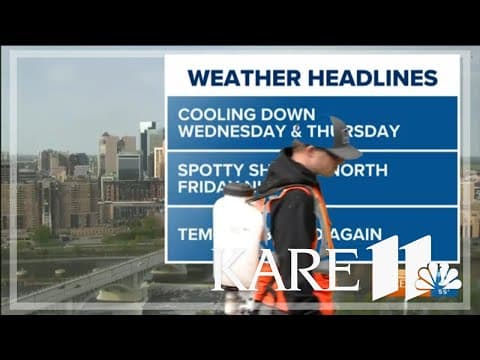 Meteorologist John Zeigler shares the forecast with unexpected guest