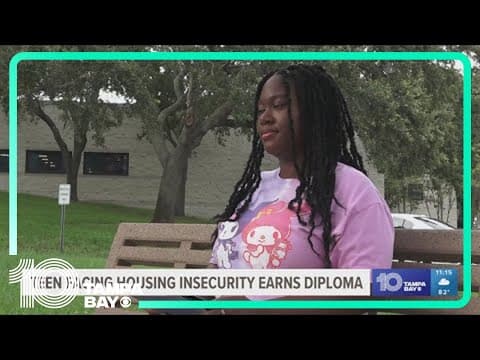 Local teen facing housing insecurity earns high school diploma