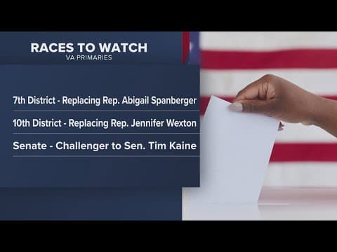 Virginia voters head to polls on Primary Day