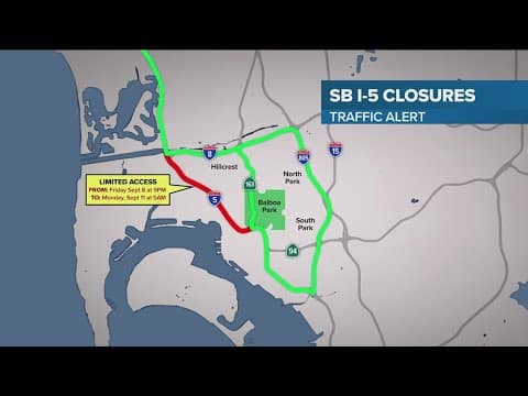 Caltrans reopens I-5 Downtown San Diego freeways earlier than scheduled