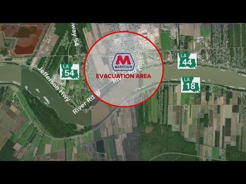 Latest news on refinery fire in St. John the Baptist Parish