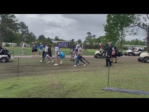Houston Open evacuated due to lightning