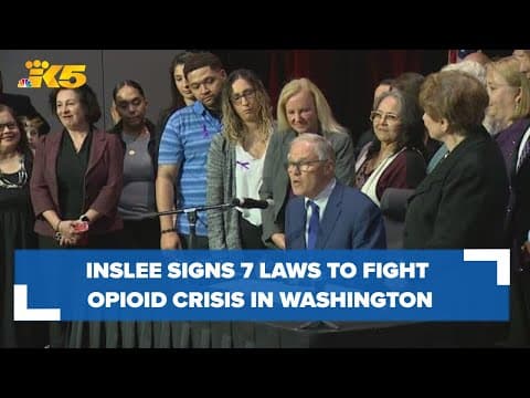 Jay Inslee signs 7 laws that aim to fight opioid crisis in Washington