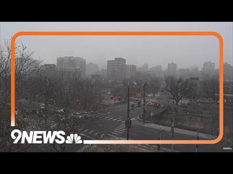 Winter Storm Watch: Snow begins to fall in Denver metro area