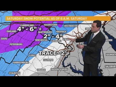 Snow, ice and heavy rain developing Saturday morning