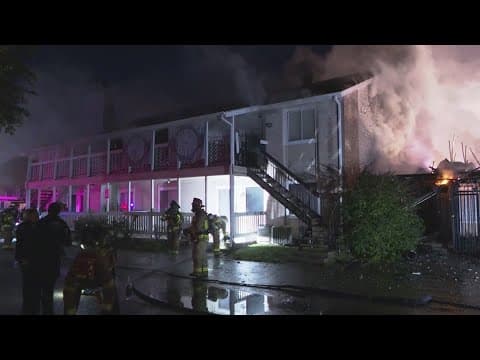 Northwest Houston apartment fire burns through several units