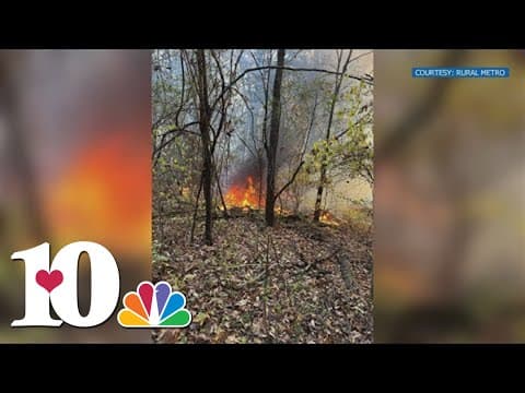Barrel fire blamed for starting wildfire