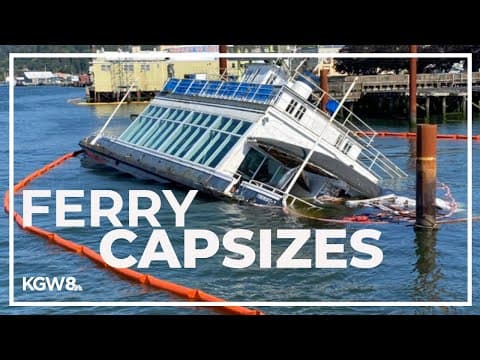 Raw video: Historic ferry capsized in Astoria