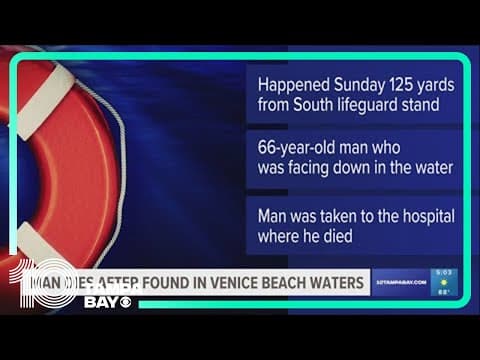 Man dies after he was found in Venice Beach waters
