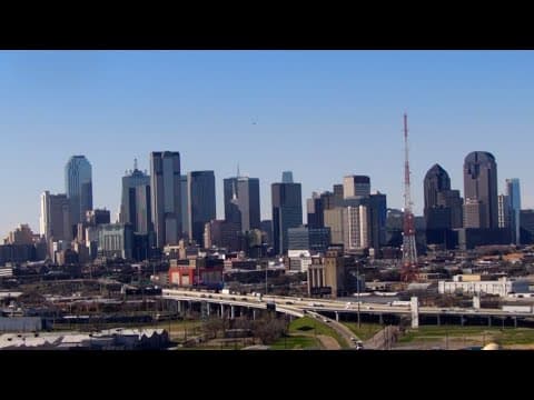 Timelapse of traffic in Downtown Dallas (January 2025)