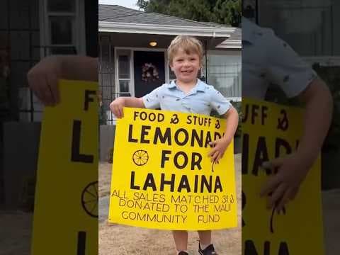 He heard about the Maui wildfire and wanted to help. Meet the 5-year-old who raised thousands