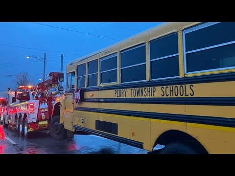 Perry Township Schools bus involved in crash on Indy's south side