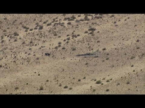 Marine MV-22B Osprey crashes in Southern California desert