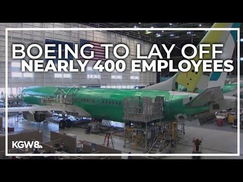 Boeing to lay off nearly 400 more employees in Washington