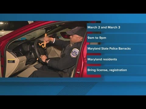Maryland State Police handing out free steering wheel locks