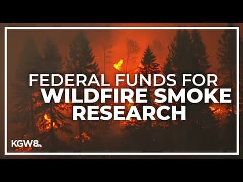 Federal grant funding UO smoke research center