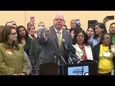 Tim Walz signs Drivers Licenses for All bill into law