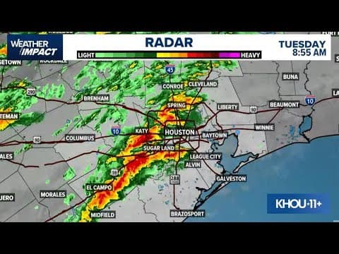 Watch Live: Meteorologist Chita Craft is tracking heavy downpours from Sugar Land to Spring