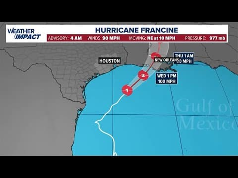 Tracking Hurricane Francine: The Cat. 1 storm is heading for Louisiana