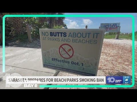 Keep the butts off the beach: Sarasota County beach smoking ban goes into effect soon