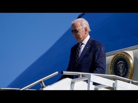 President Biden arrives in Columbus for Intel's groundbreaking ceremony