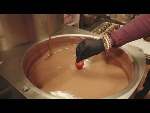 Tevian creates chocolate-dipped strawberries for Valentine's Day!