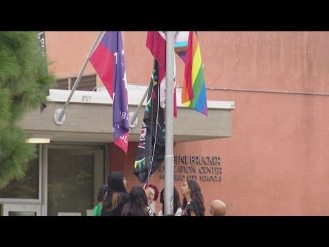 Latinx flag raised outside San Diego Unified Headquarters for the first time