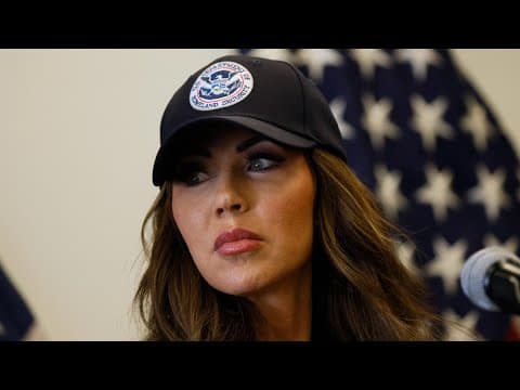 Live | Homeland Security Secretary Kristi Noem talks 'worst of worst' migrants arrested by ICE