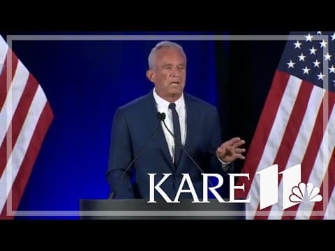 RFK Jr. announces suspension of presidential campaign, support for former President Trump