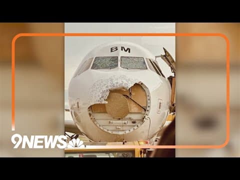 Airplane Damaged By Hail In Austria